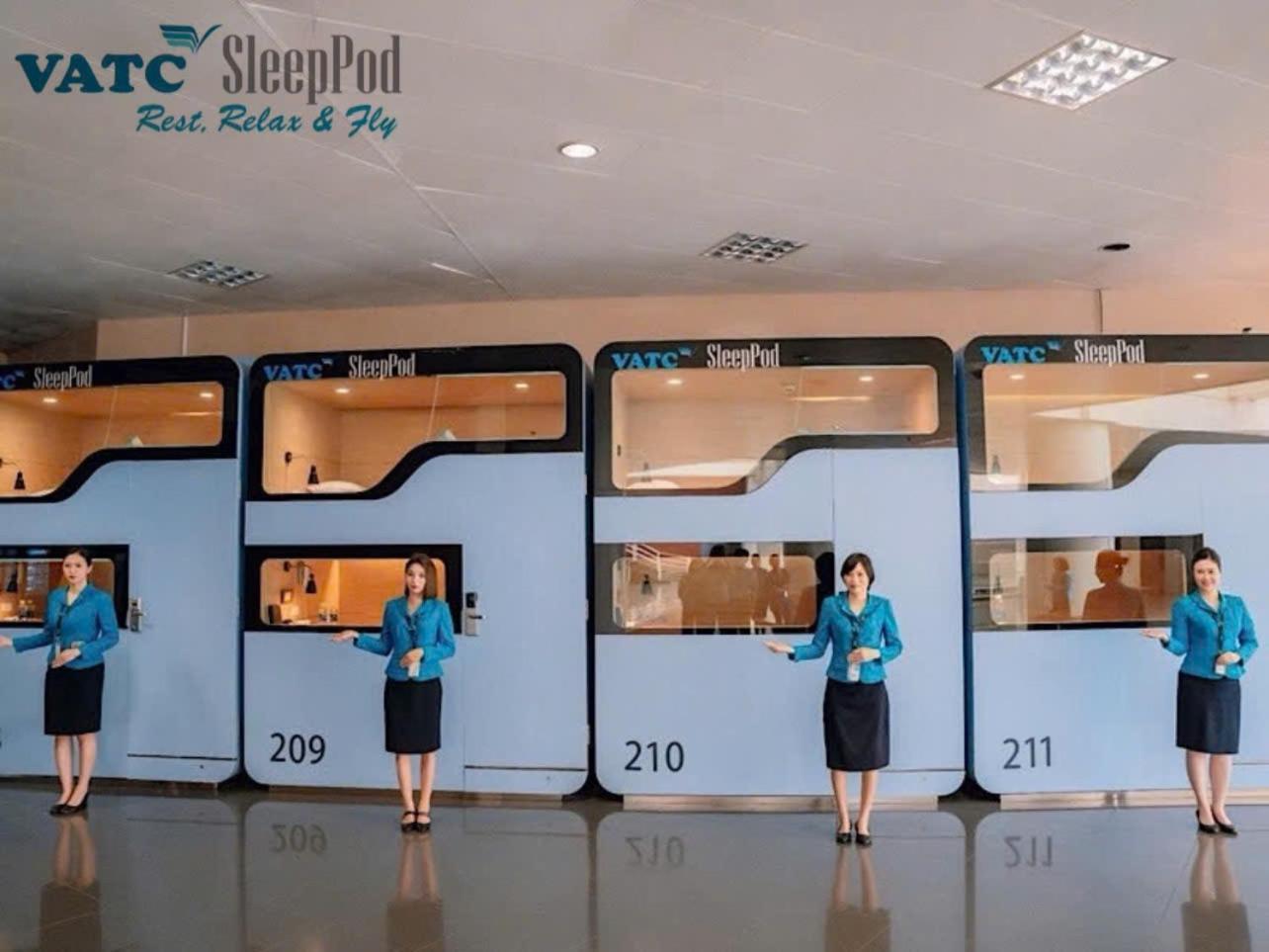 Отель Vatc Sleep Pod Terminal 1 Нойбай Экстерьер фото